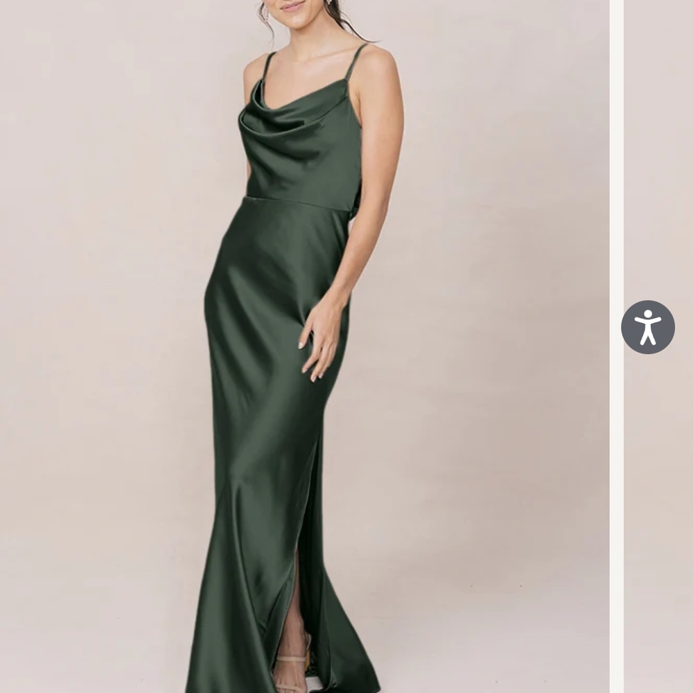 Revelry Nadia Deep Olive Bridesmaid Dress